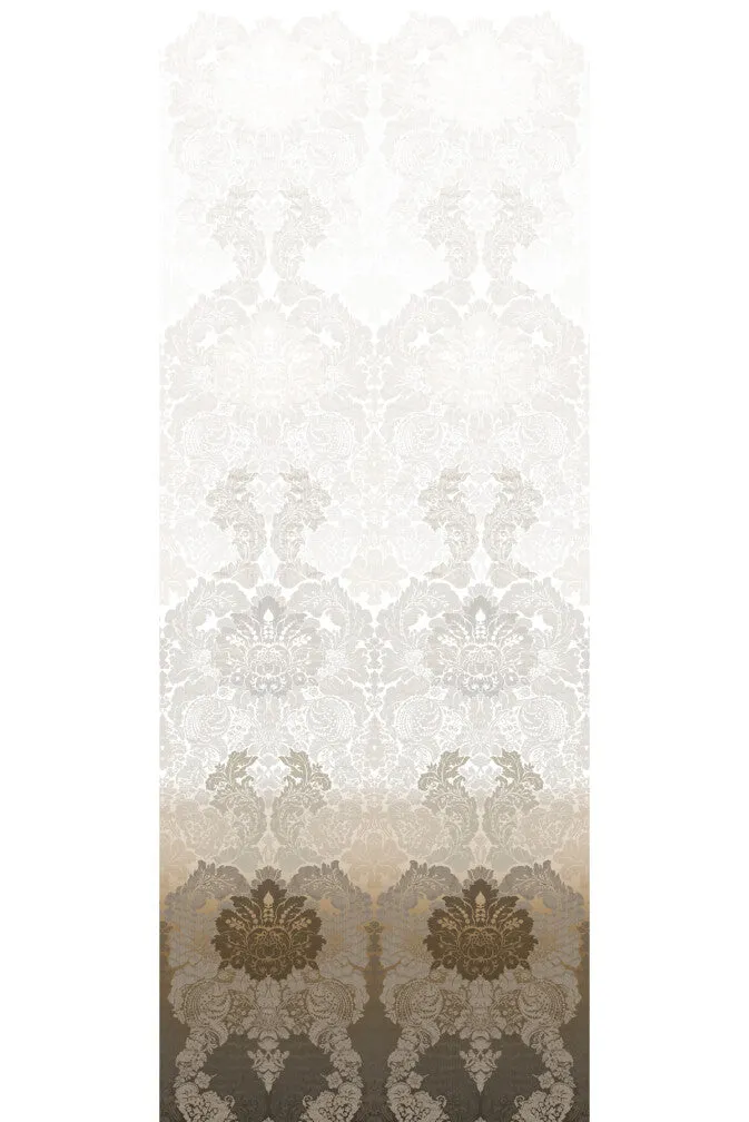 disappearing damask superwide wallpaper panel