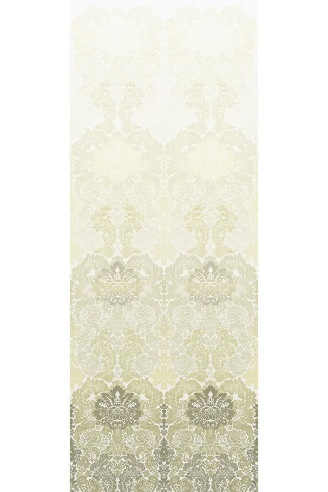 disappearing damask superwide wallpaper panel