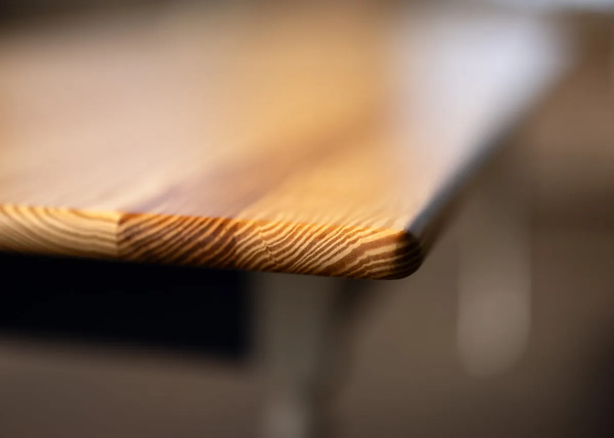 Down in the Holler Wood Dining Table | Almost Traditional Pine Farm table with Turned Legs