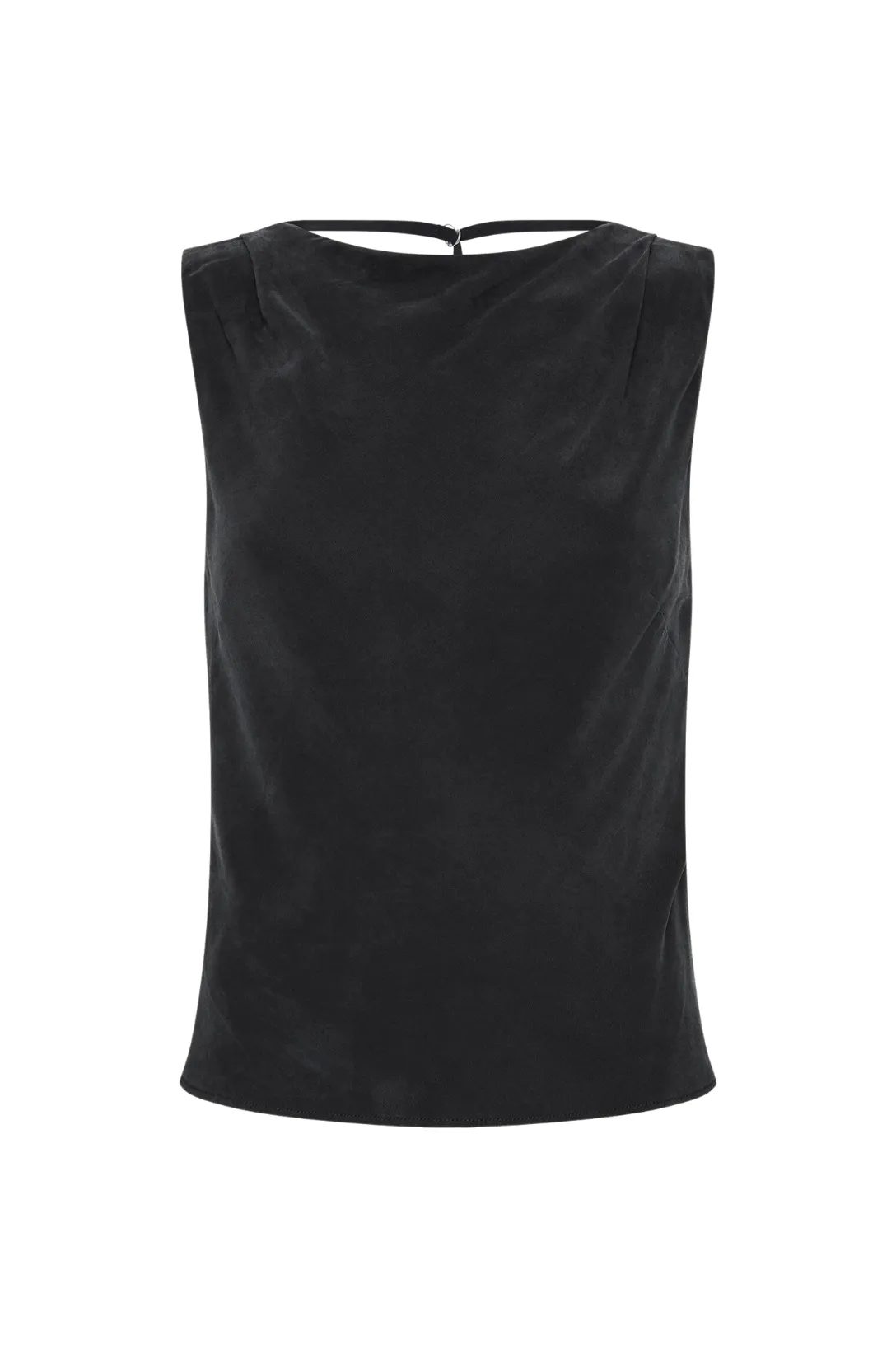 Draped Cowl Top | Black
