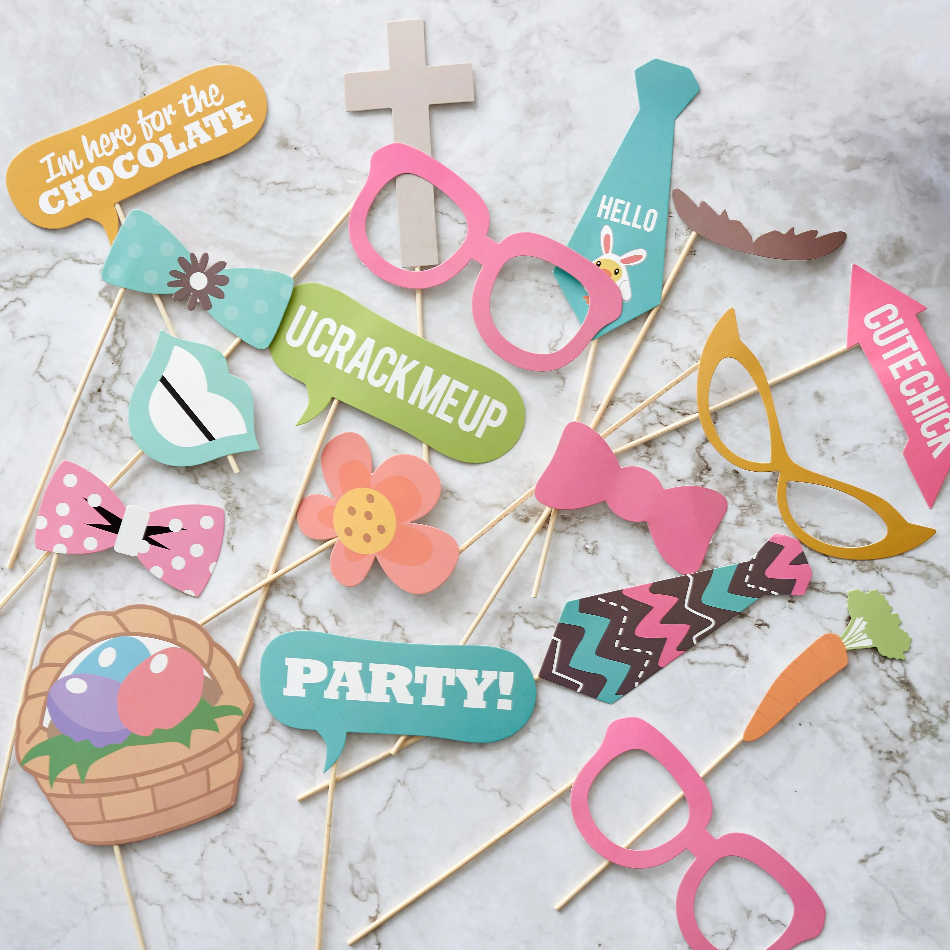 Easter Photo Booth Props