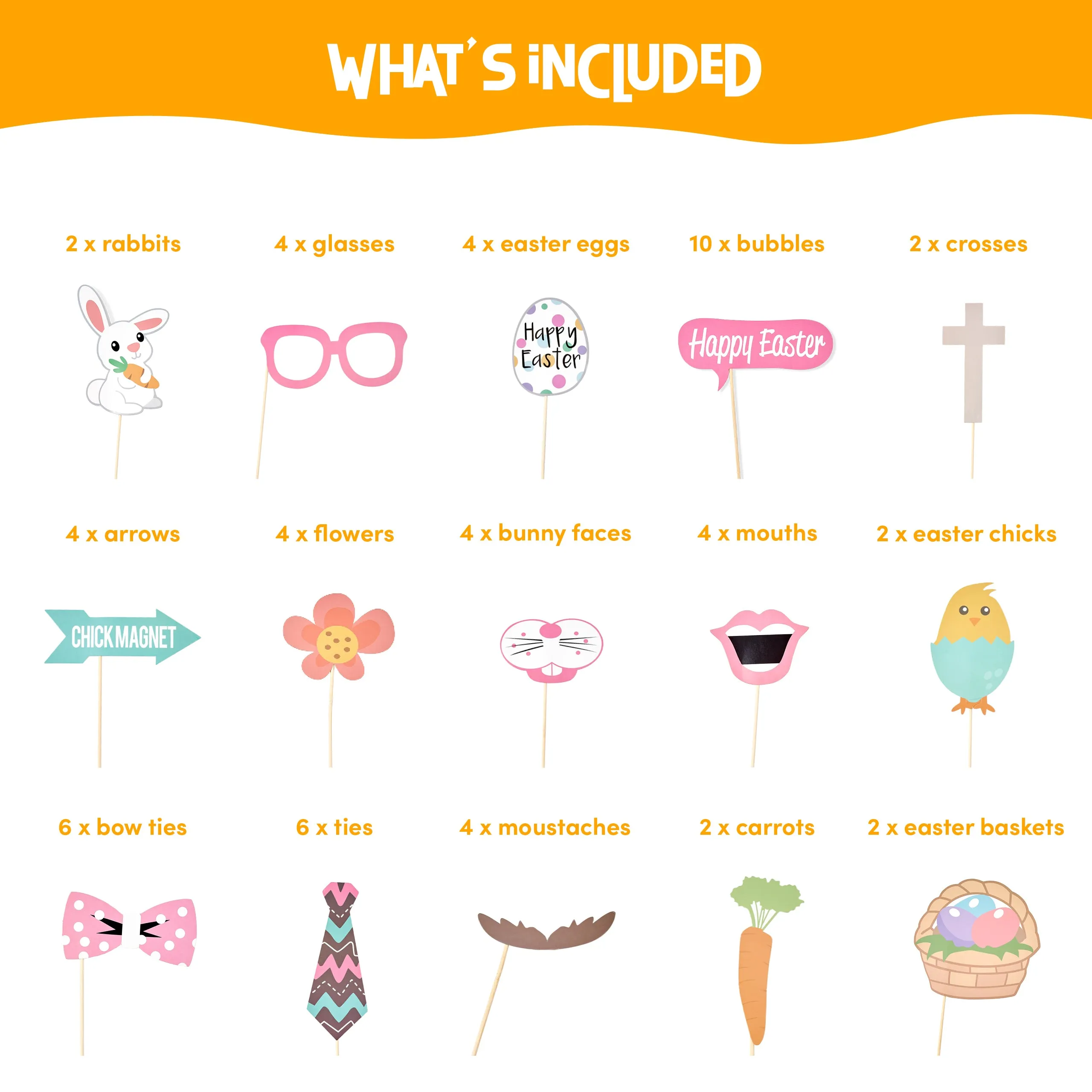 Easter Photo Booth Props