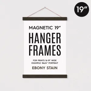 EBONY - 18x24" Picture Frames (19 Inch Hanger Frames) Portrait