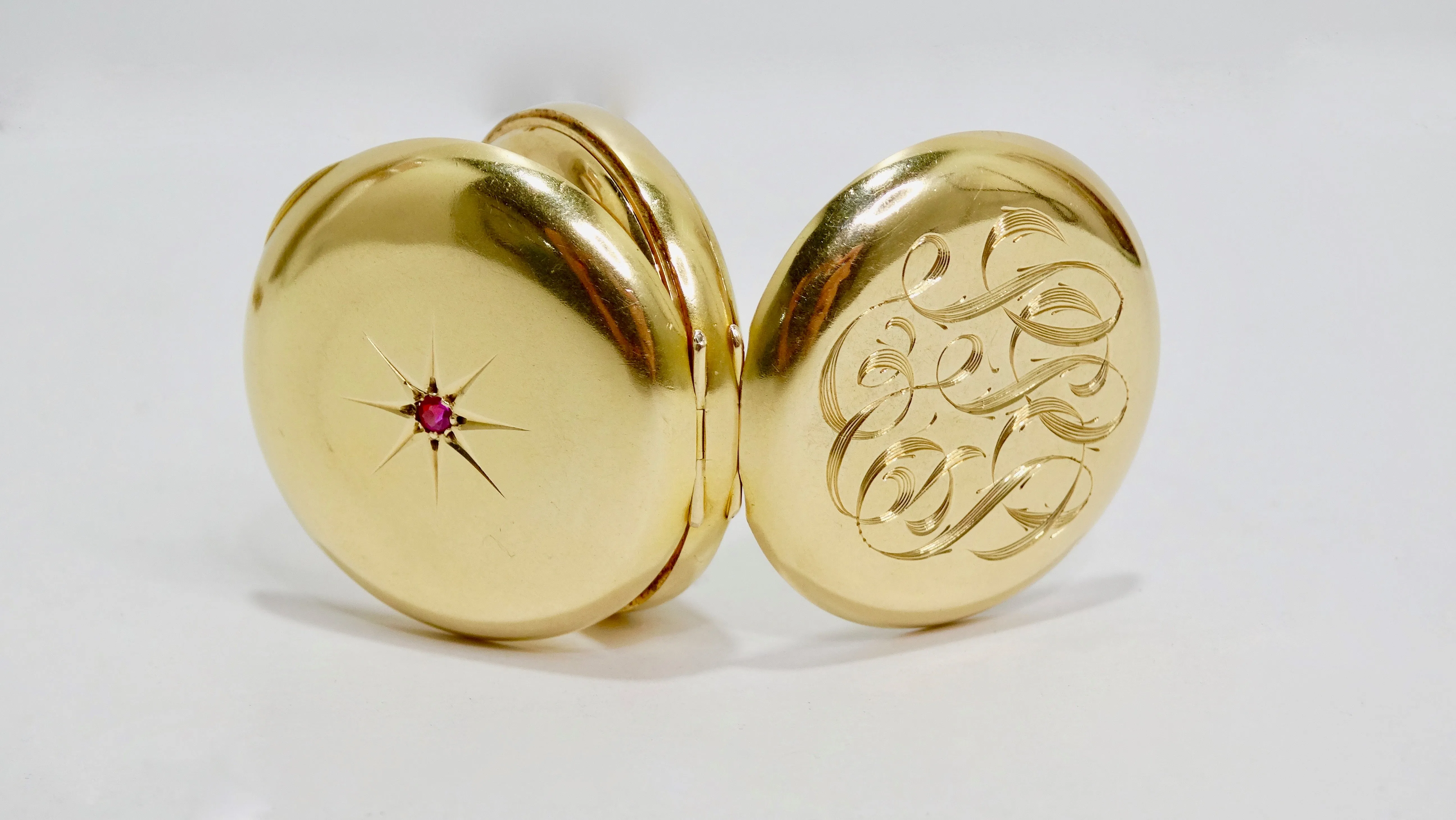 Elgin Gold & Ruby Pocket Watch