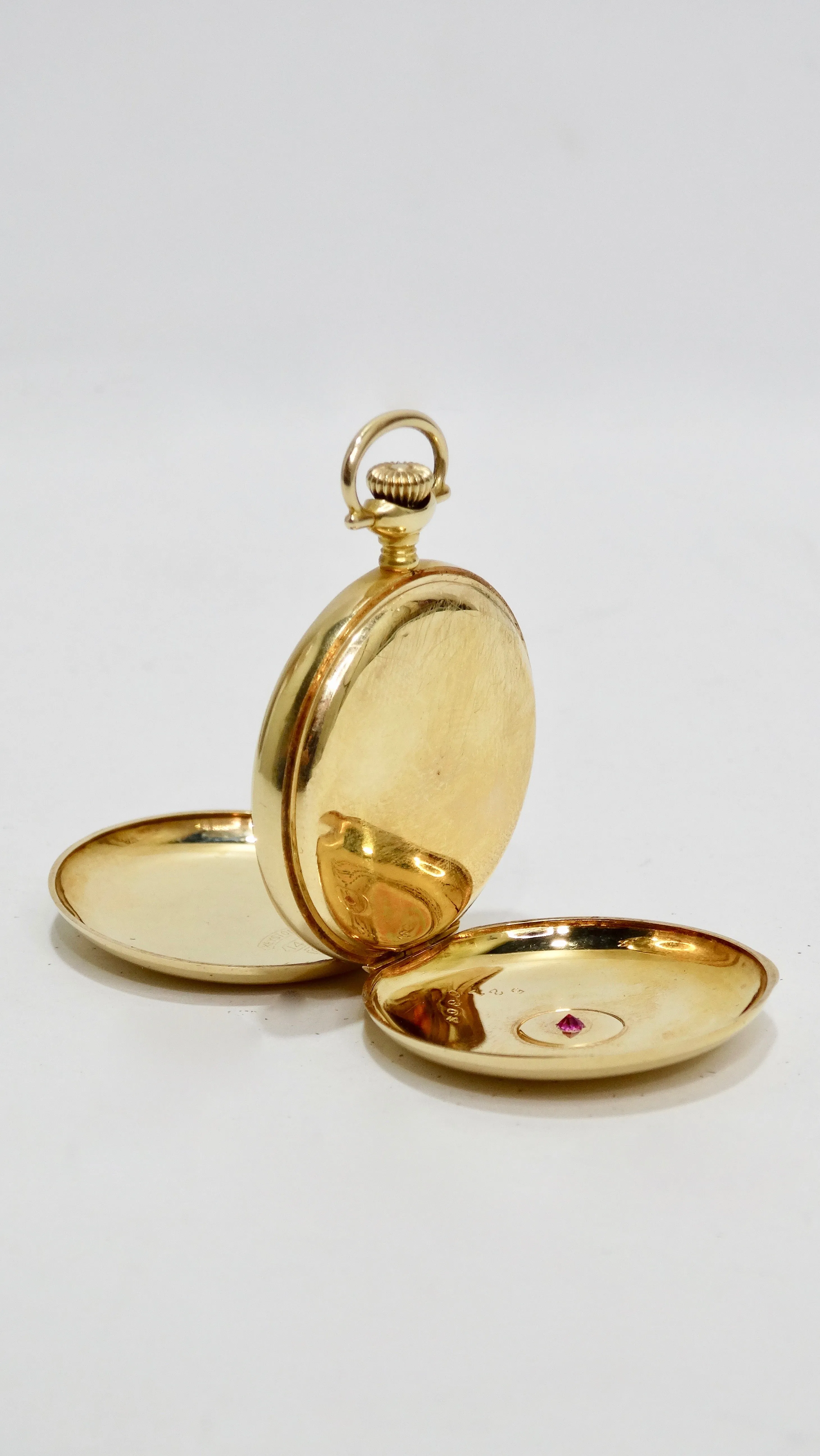 Elgin Gold & Ruby Pocket Watch