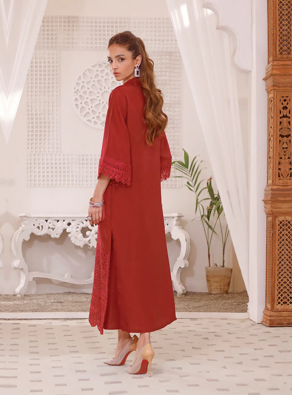Embroidered Salwar Kameez Pakistani Red Dress for Eid