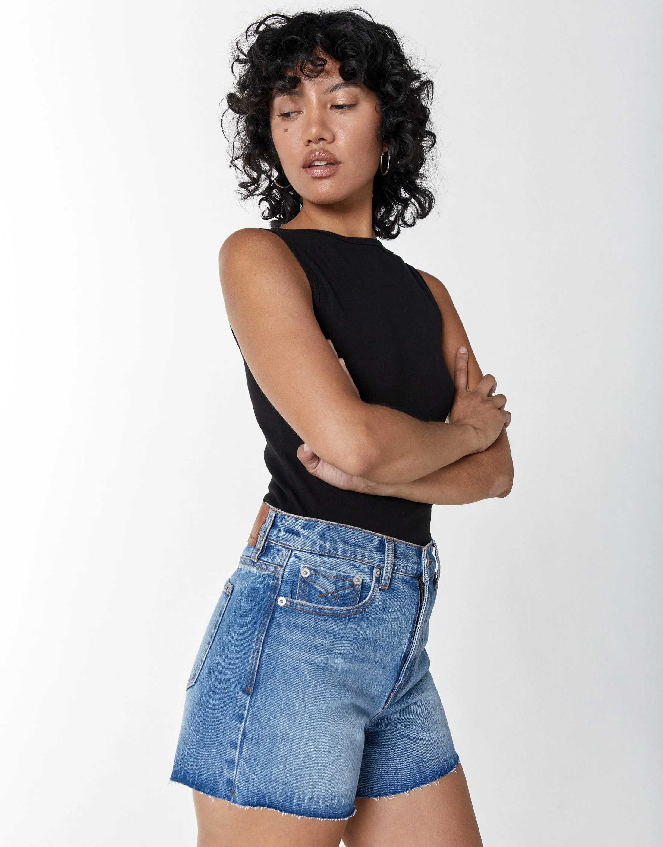 EMMA High-Rise Mom Short in Beaudry