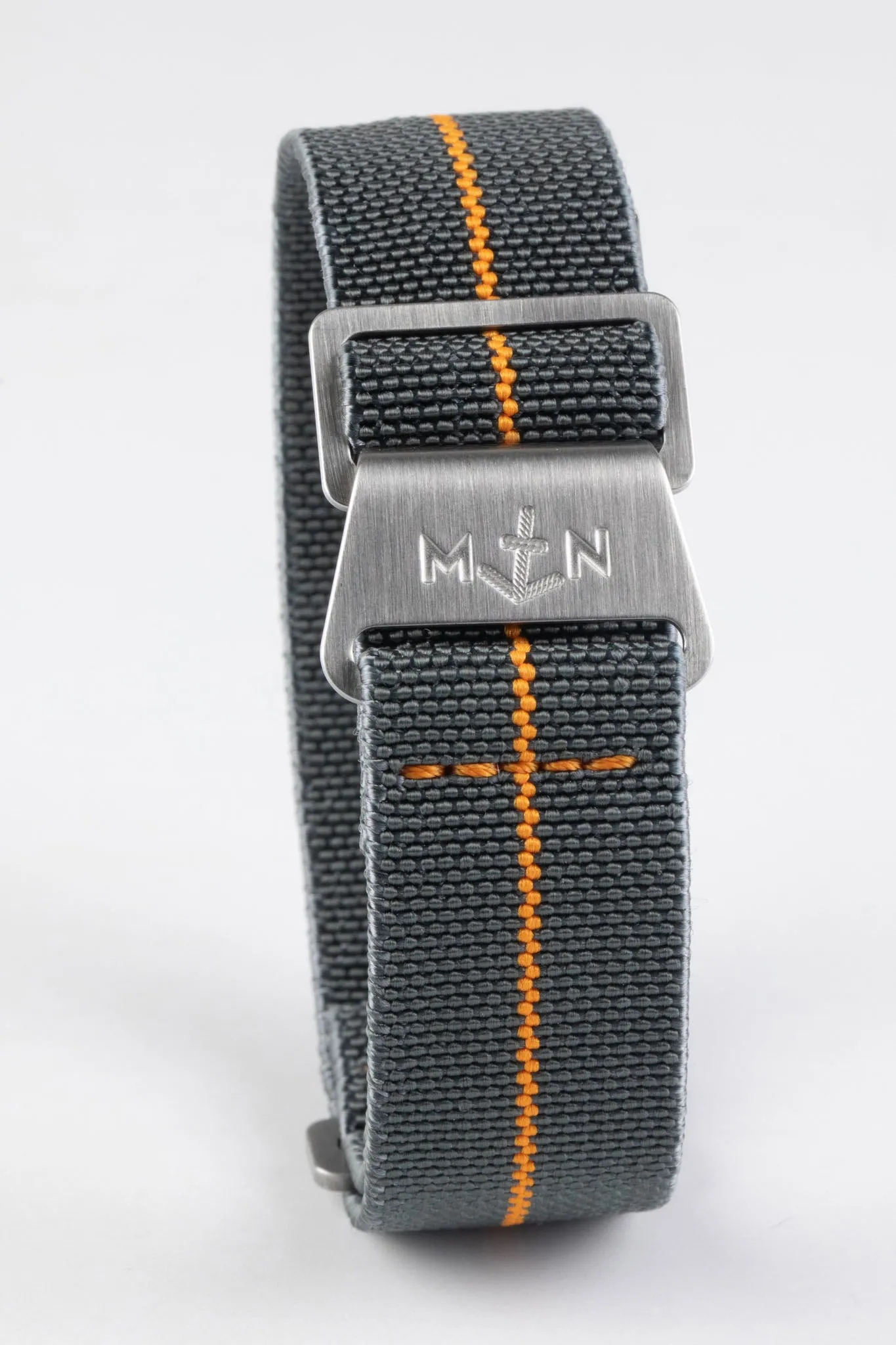 Erika's Originals MIRAGE MN™ Strap with ORANGE Centerline - BRUSHED Hardware
