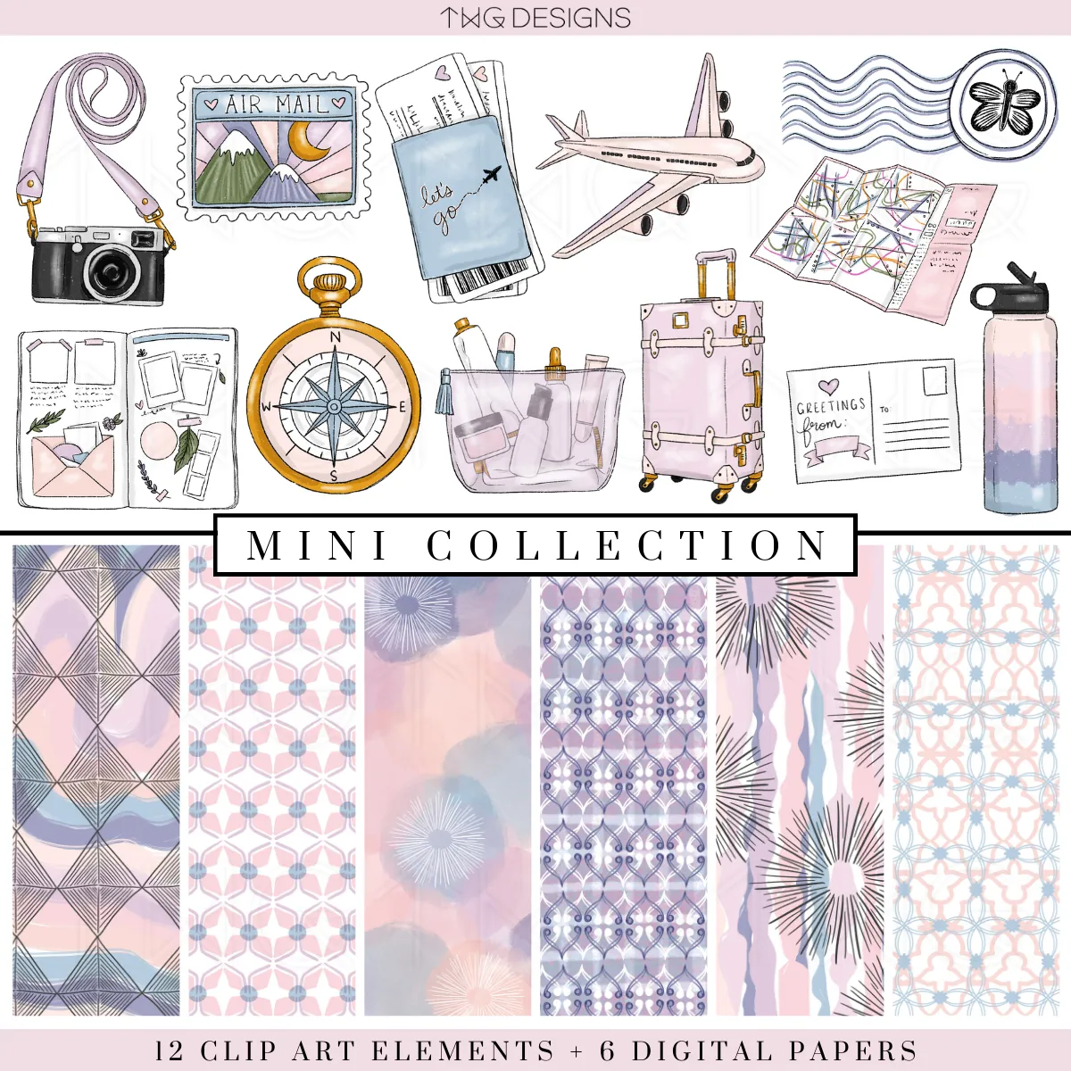 Explore Clipart   Pattern Bundle