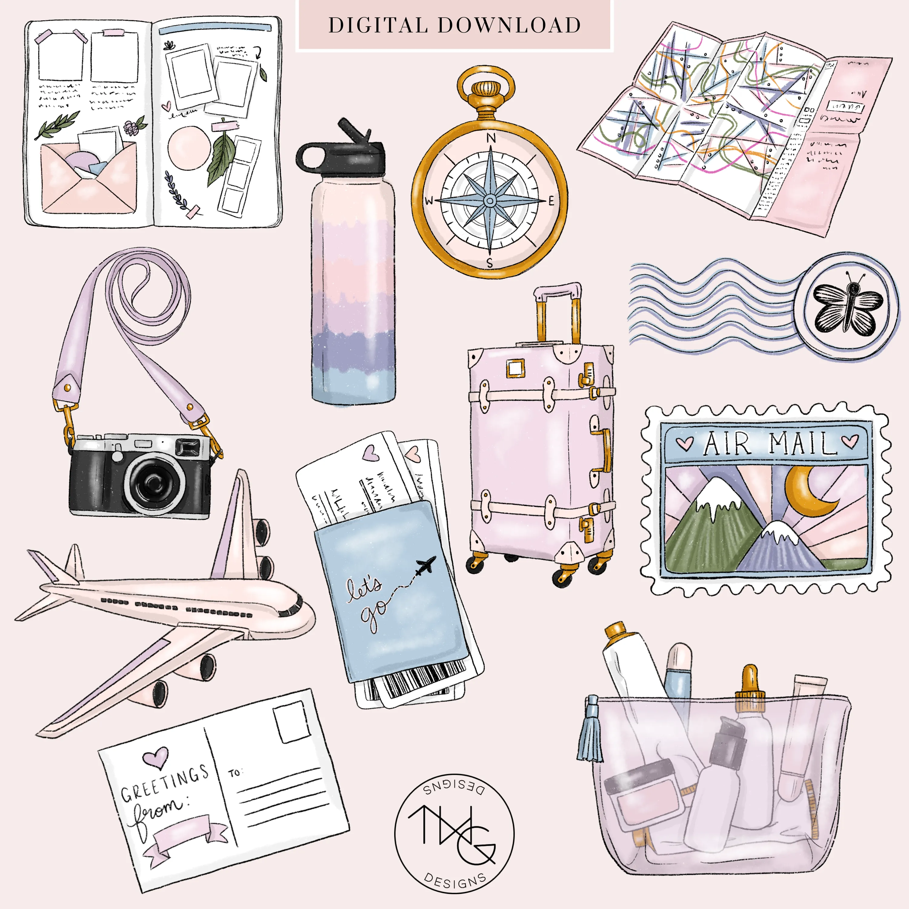 Explore Clipart   Pattern Bundle