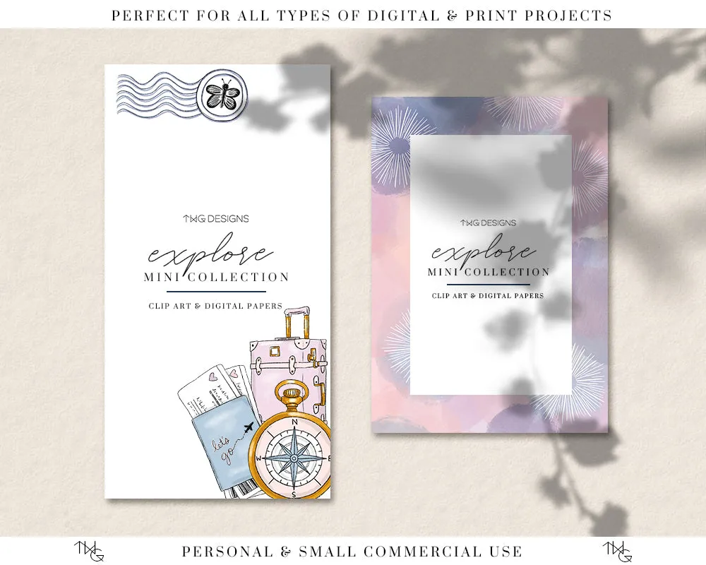 Explore Clipart   Pattern Bundle