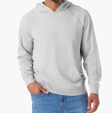 Fair Harbor The Vintage-Washed Saltaire Hoodie - Heather Grey