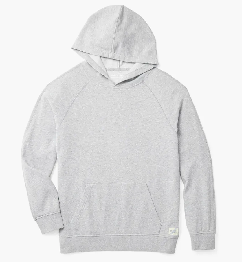 Fair Harbor The Vintage-Washed Saltaire Hoodie - Heather Grey