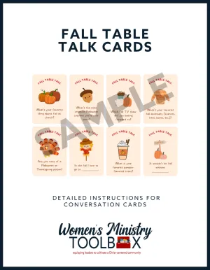 Fall Table Talk Cards
