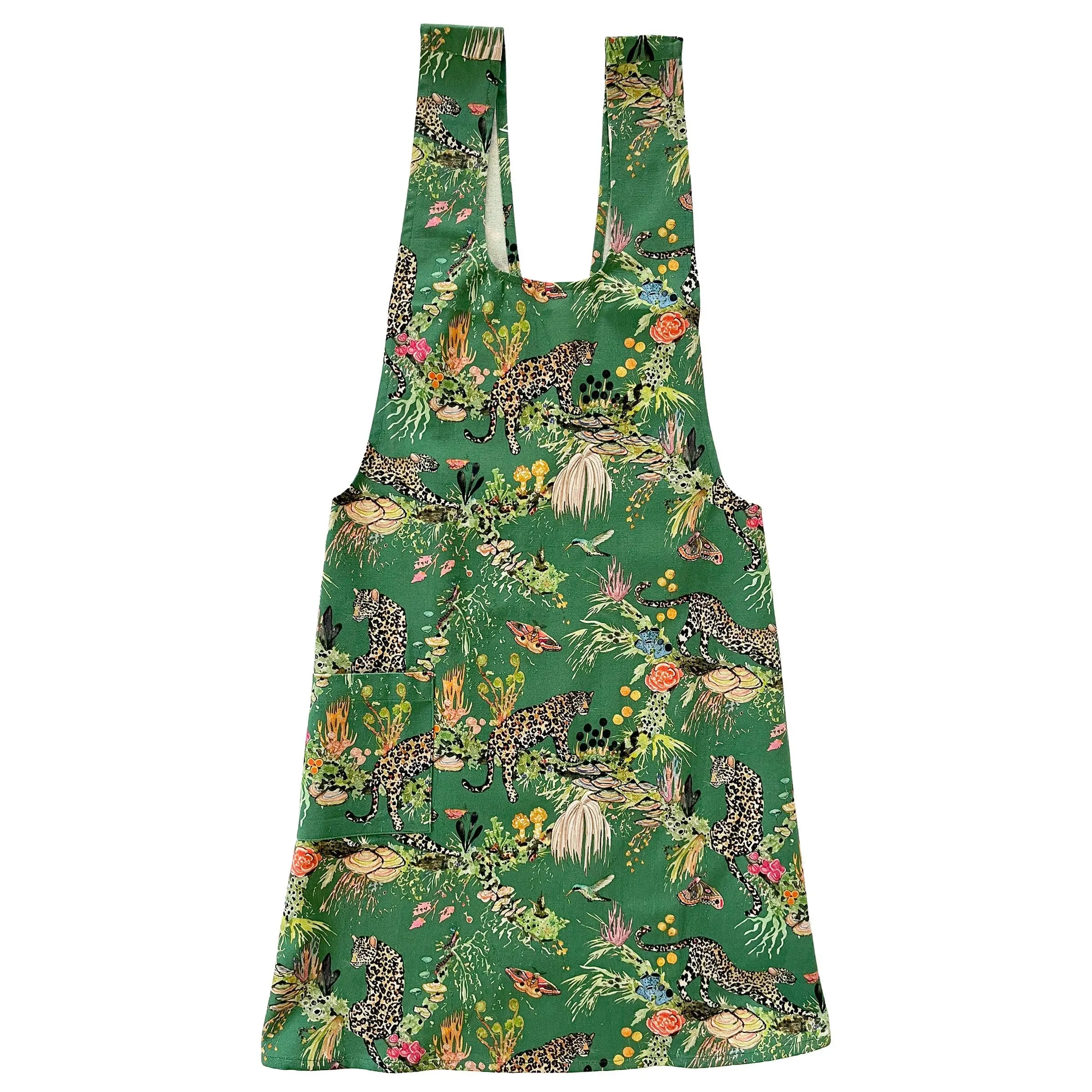 Felidae Tree Cotton Pinafore Apron