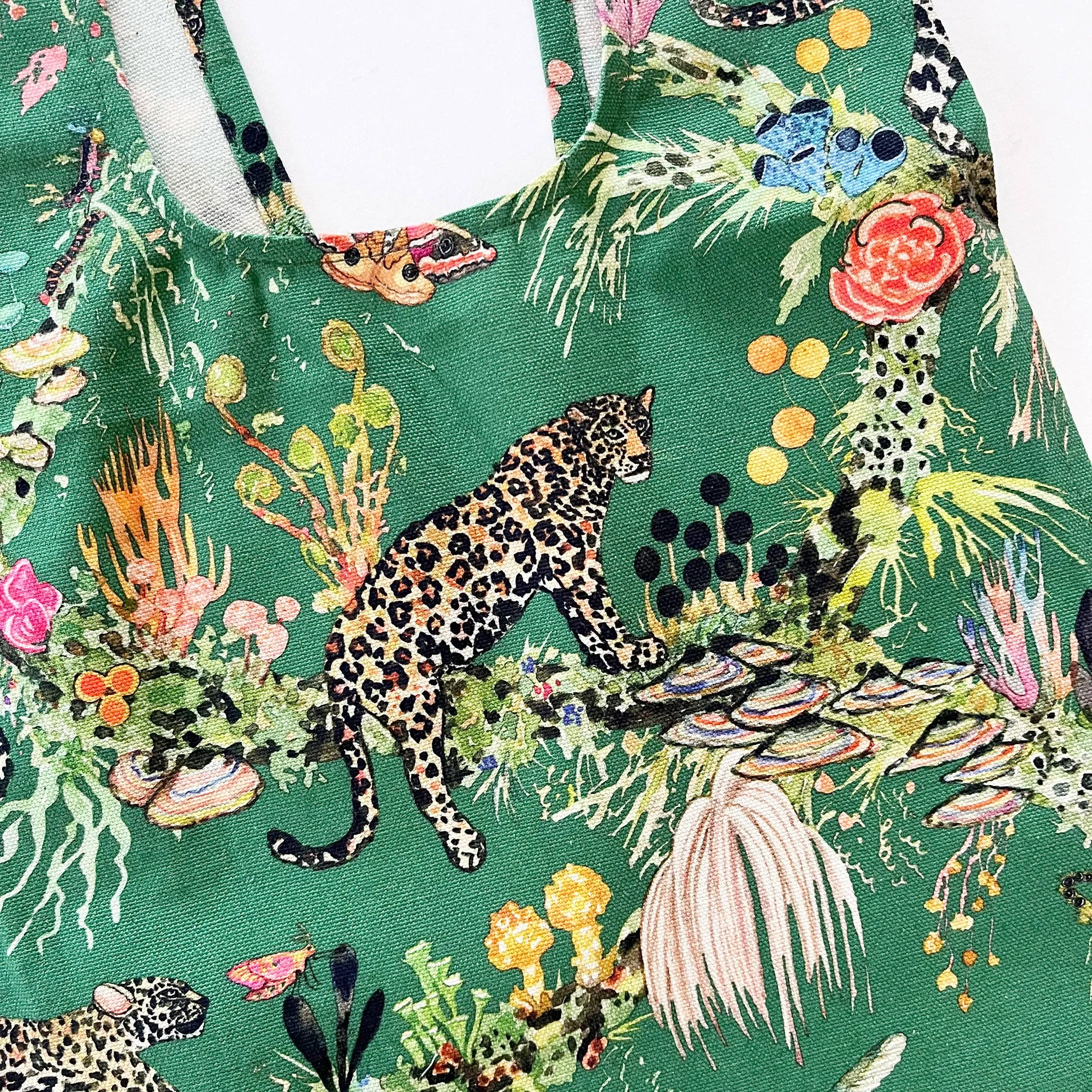 Felidae Tree Cotton Pinafore Apron
