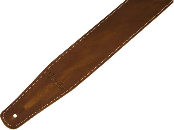 Fender® Broken-In Leather Strap, Tan 2.5"