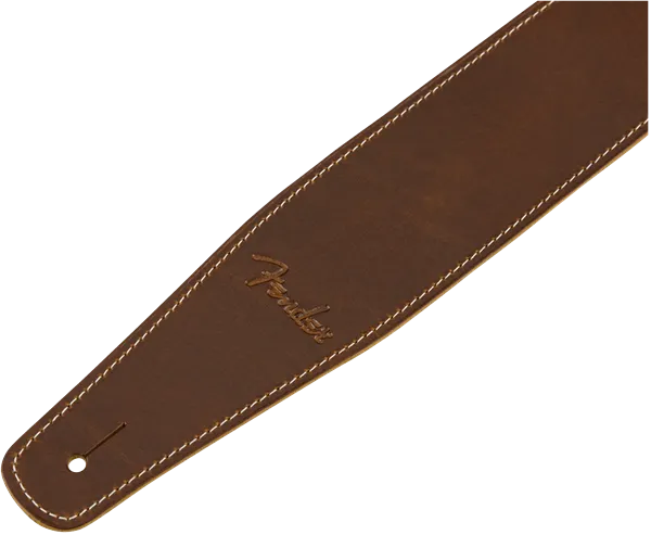 Fender® Broken-In Leather Strap, Tan 2.5"