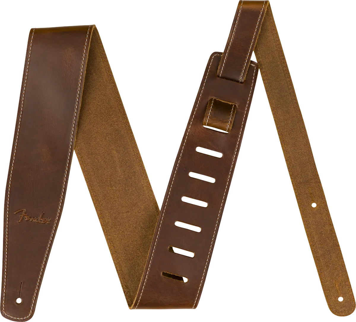 Fender® Broken-In Leather Strap, Tan 2.5"