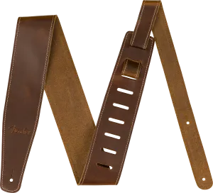 Fender® Broken-In Leather Strap, Tan 2.5"
