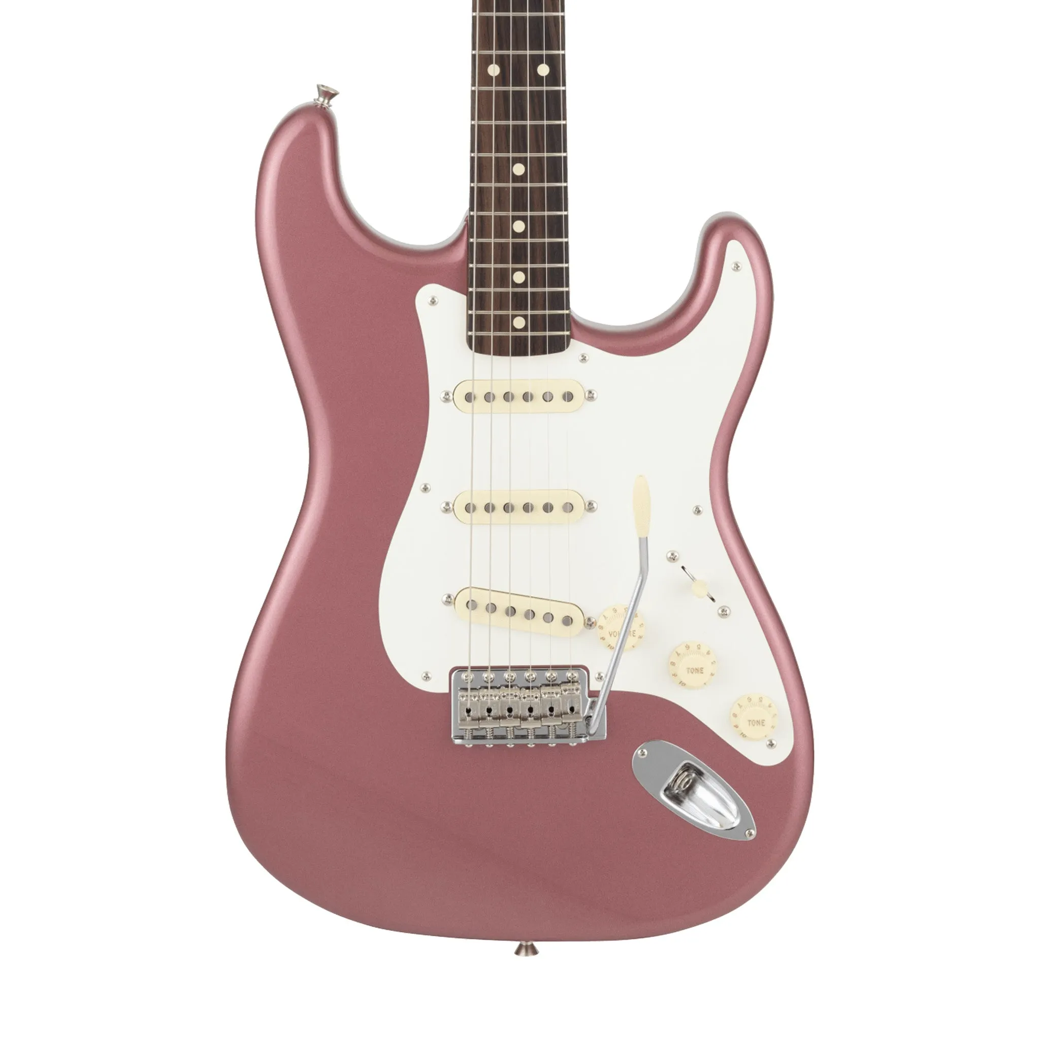 Fender Japan CHAR Stratocaster Electric Guitar, RW FB, Burgundy Mist Metallic