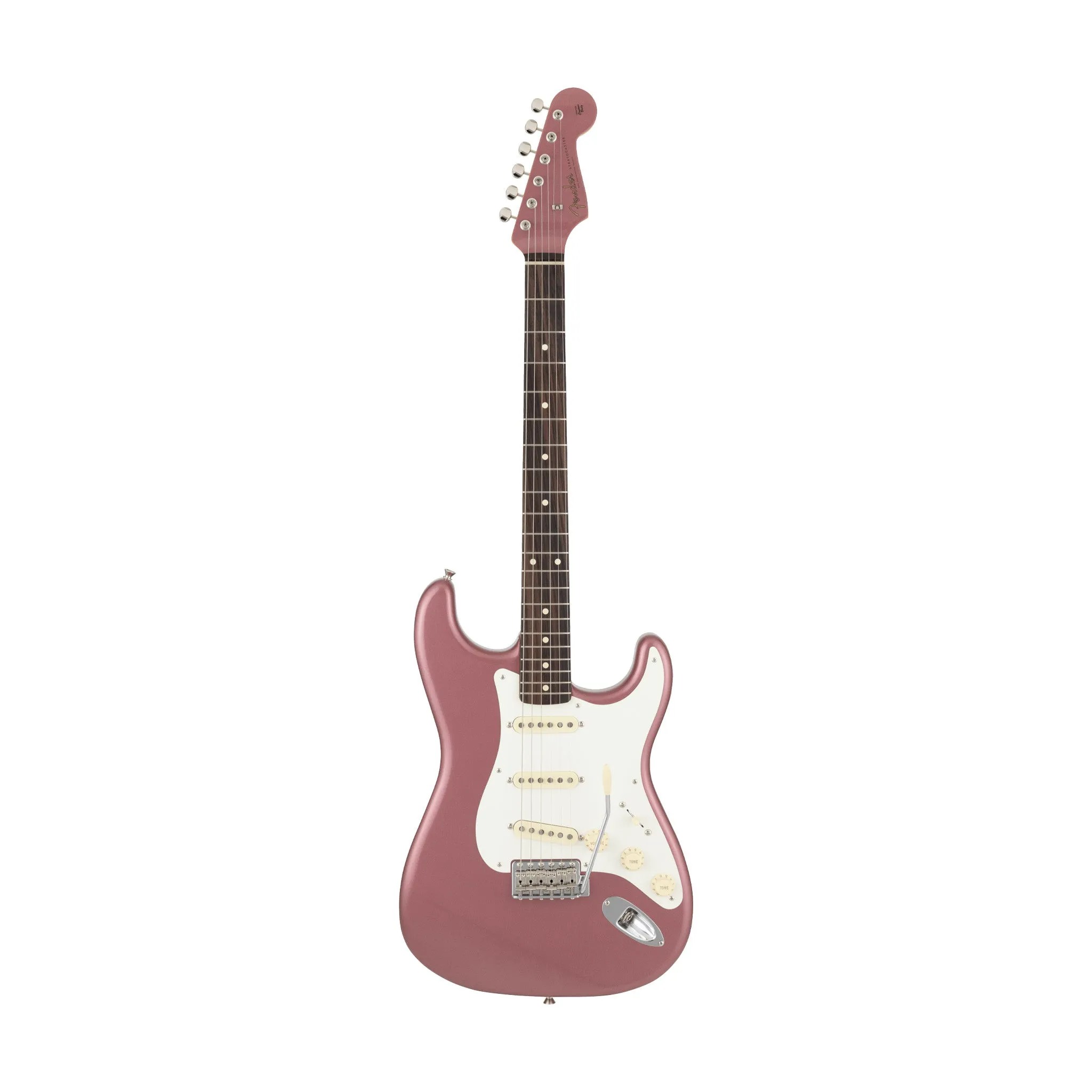 Fender Japan CHAR Stratocaster Electric Guitar, RW FB, Burgundy Mist Metallic