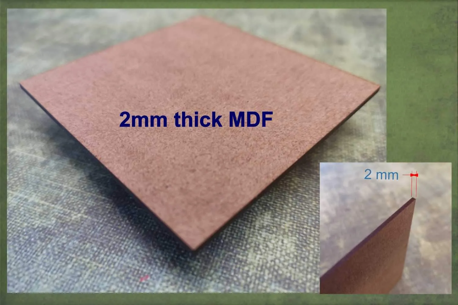 Fish simple - wooden craft blank - 2mm MDF