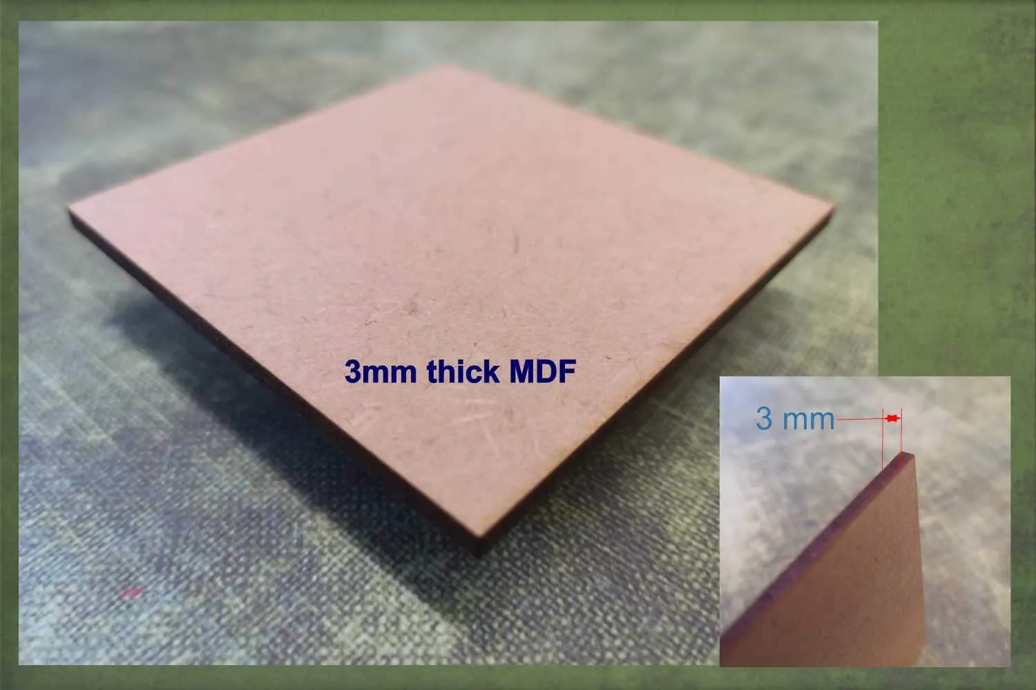 Fish simple - wooden craft blank - 3mm MDF