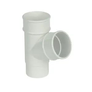 FloPlast 68 Round 67' Pipe Branch White