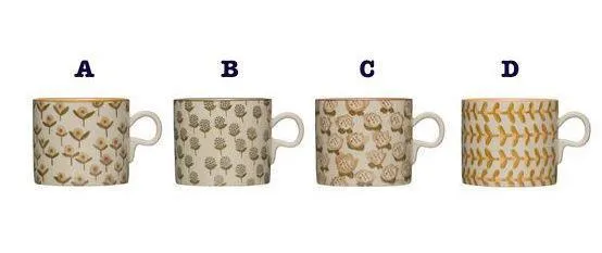 Floral Ceramic Mug (4 Designs to choose from!)