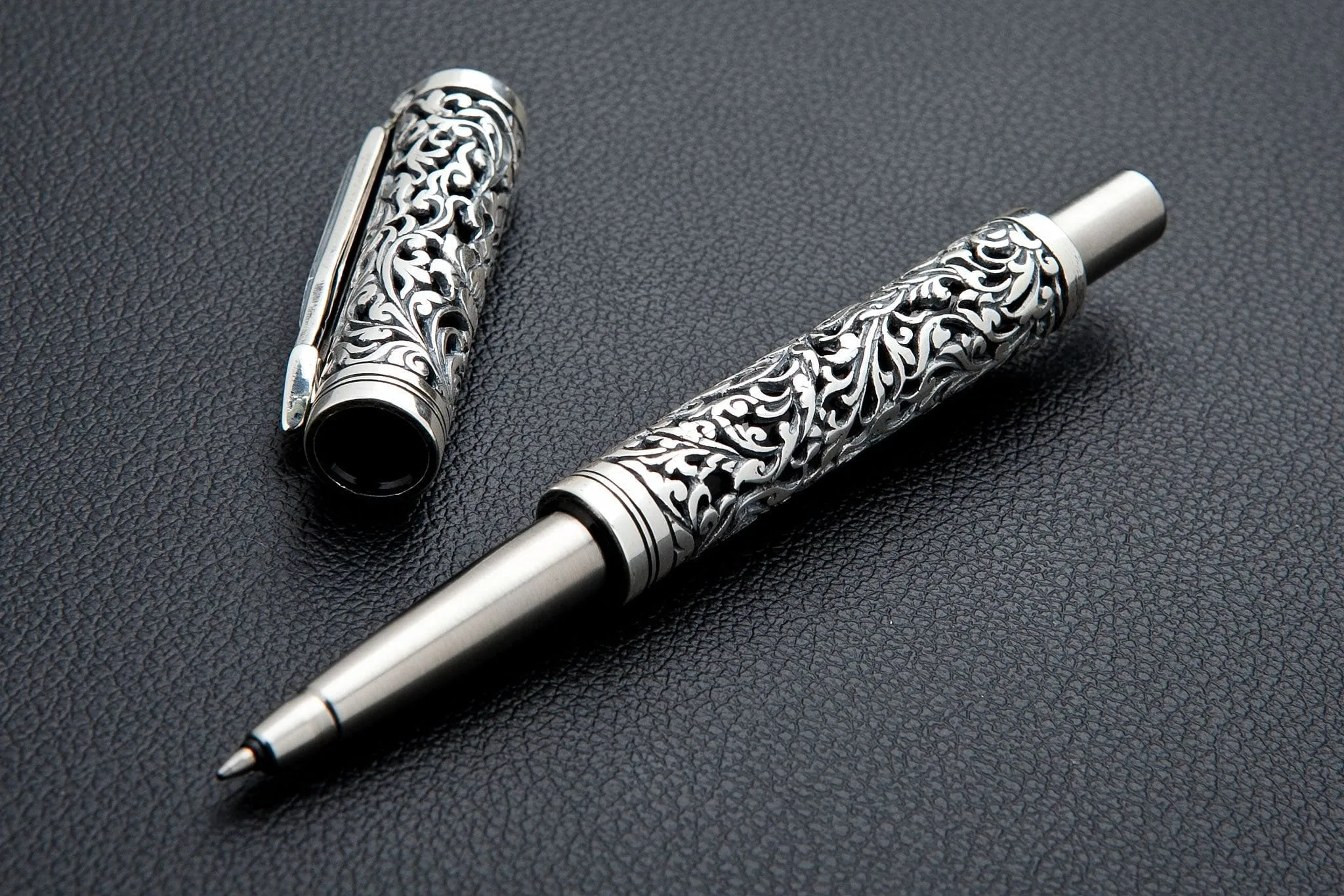 Floral Sterling Silver Pen