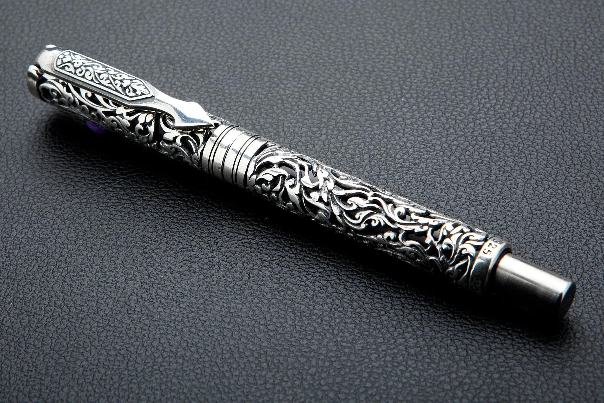 Floral Sterling Silver Pen