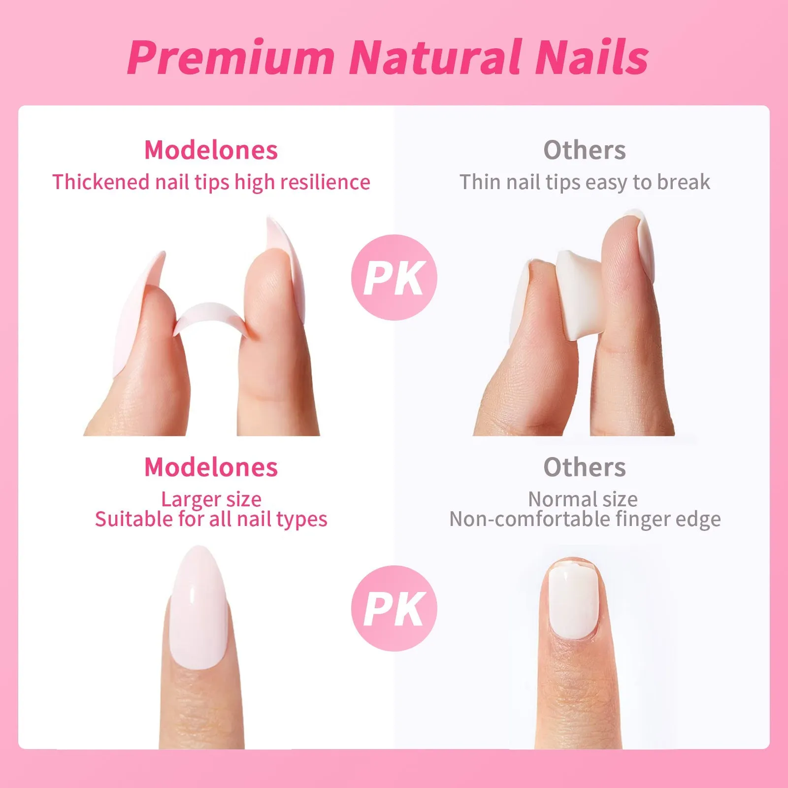 Fofosbeauty 24pcs Press on Nails, Fake Nails, Full Cover Acrylic Nails for Girls Women Kids, Coffin French Christmas Snowman Blue Pink