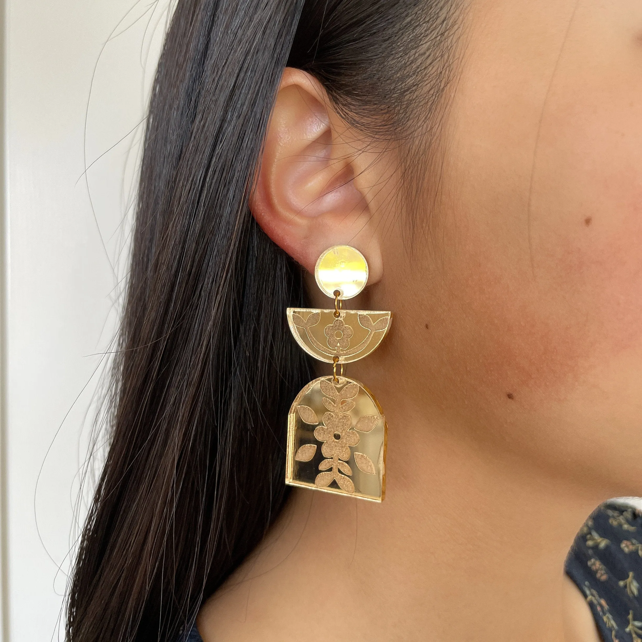 Folk Floral Earring