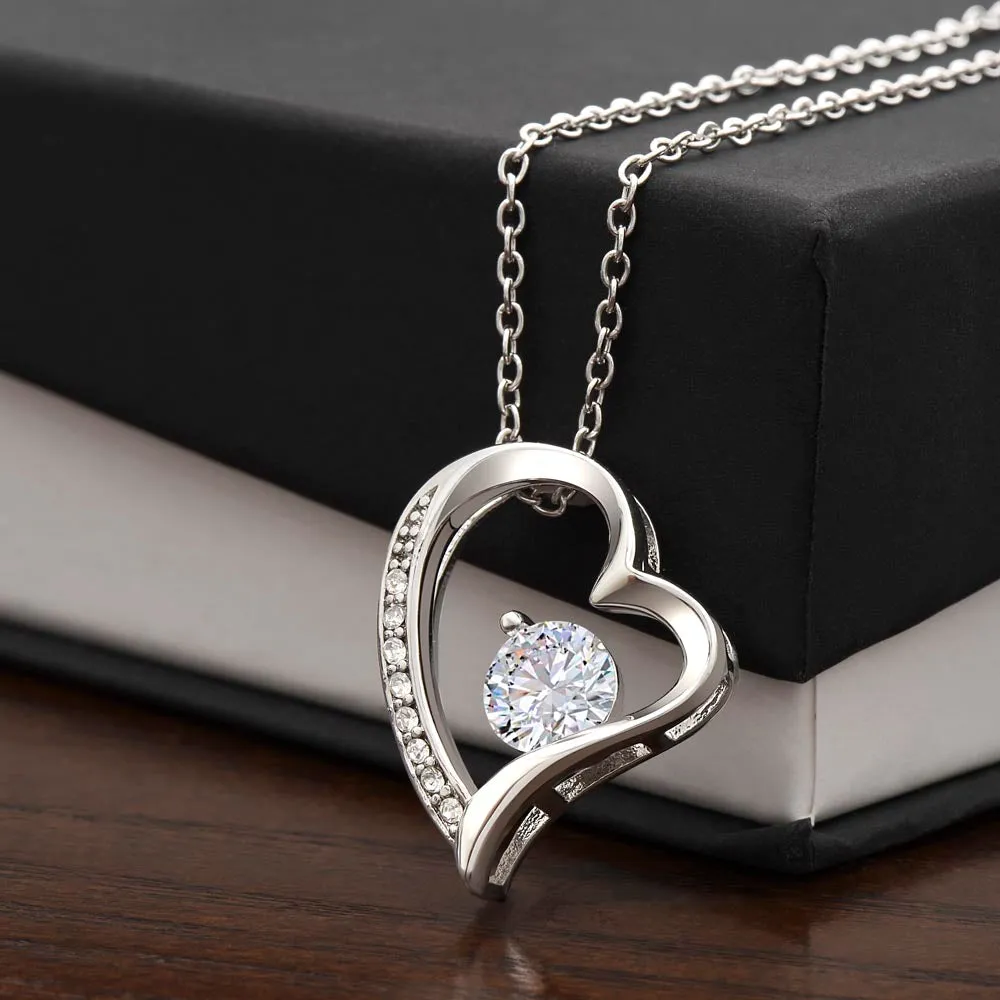Forever Love Heart Necklace Simple (No Message Card)