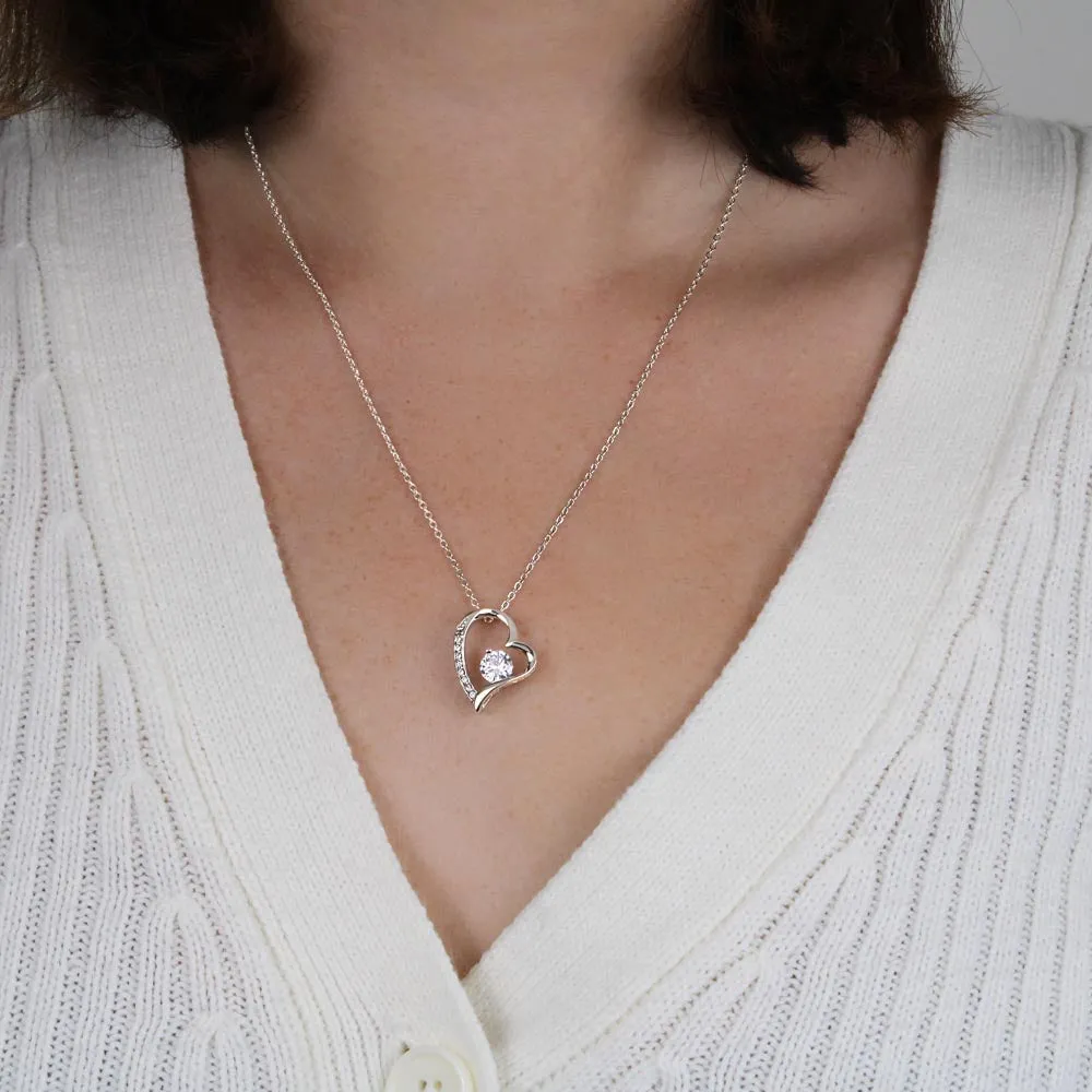 Forever Love Heart Necklace Simple (No Message Card)