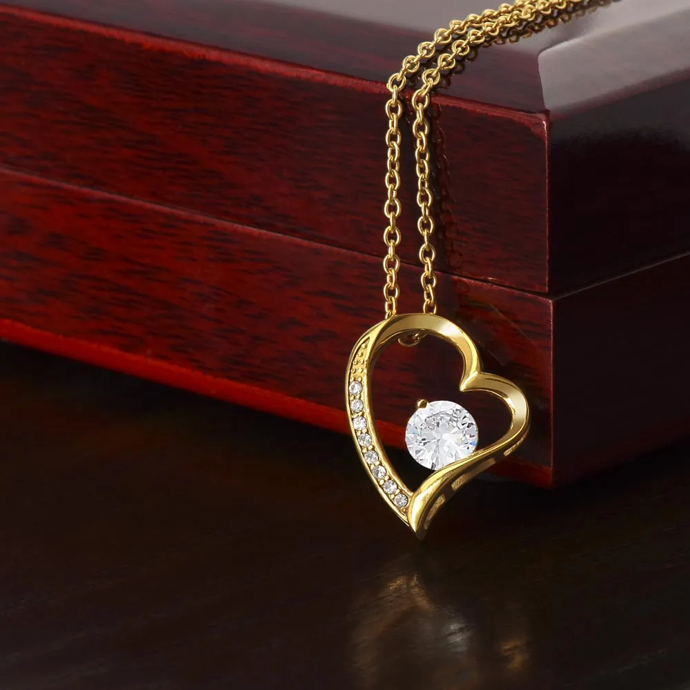 Forever Love Heart Necklace Simple (No Message Card)