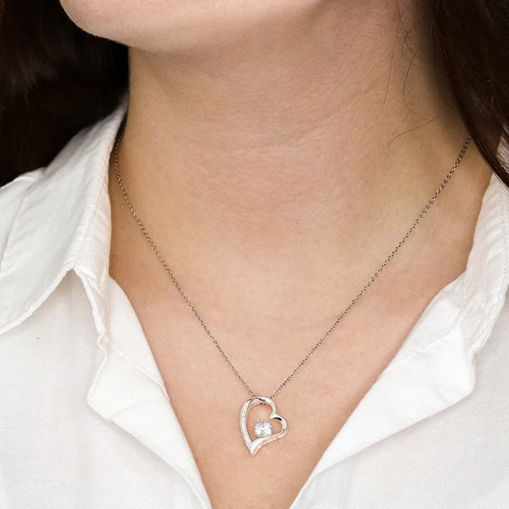 Forever Love Heart Necklace Simple (No Message Card)