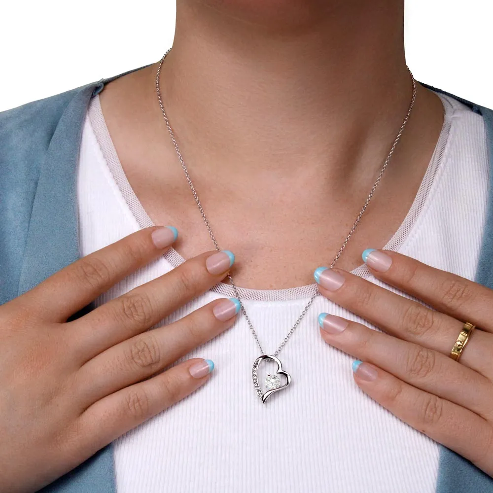 Forever Love Heart Necklace Simple (No Message Card)