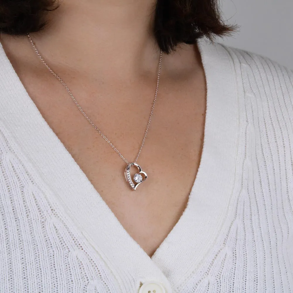 Forever Love Heart Necklace Simple (No Message Card)