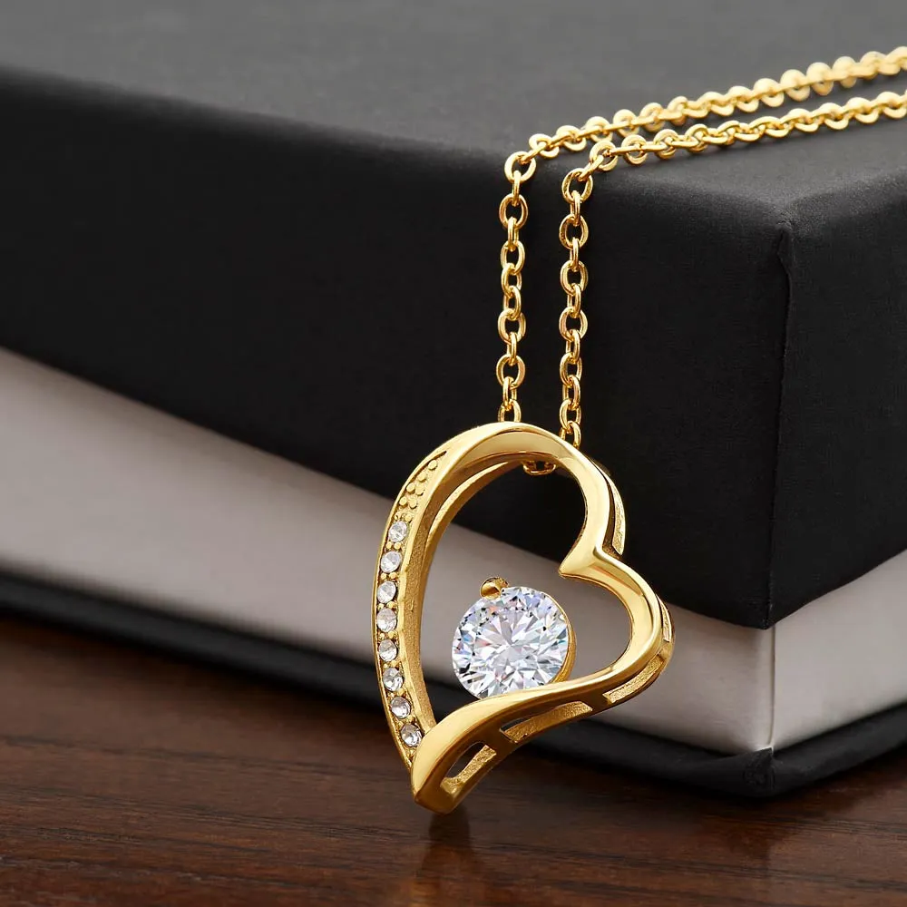 Forever Love Heart Necklace Simple (No Message Card)