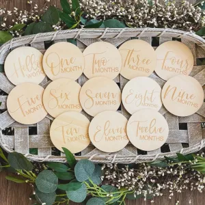 Gender Neutral Monthly Milestone Disc Set
