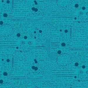 Giucy Giuce Fabric | Scrawl | Rant | Cerulean