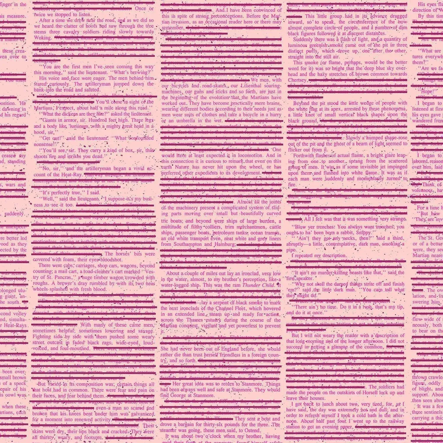 Giucy Giuce Fabric | Scrawl | Redacted Redux | Flush