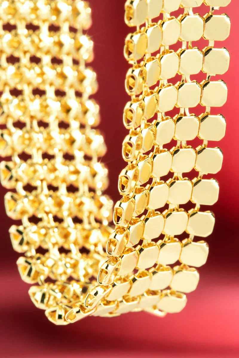 Glamorous Metal Mesh Bracelet