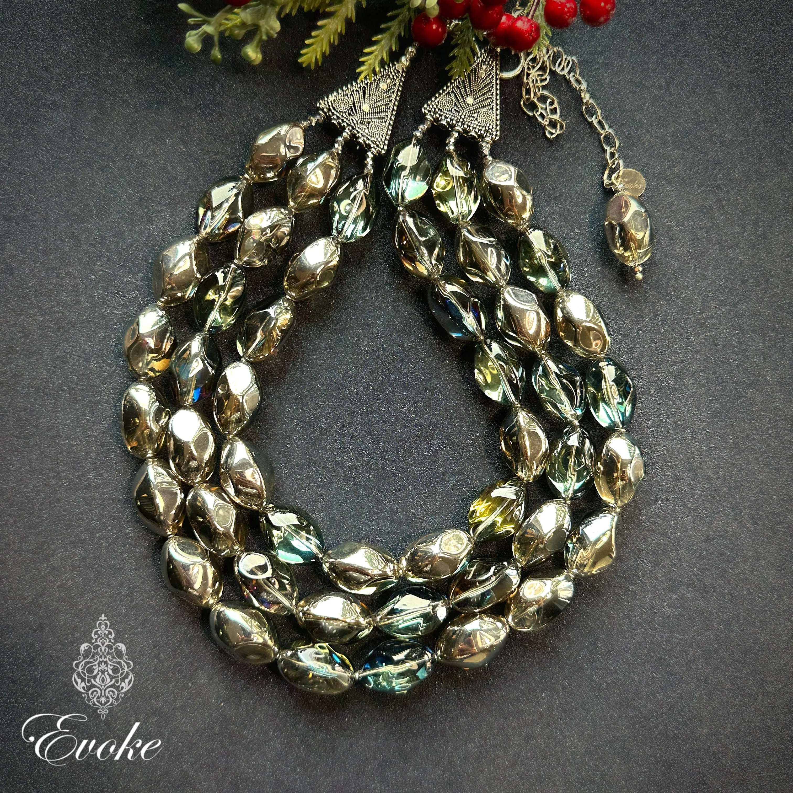 Glamorous Rainbow Crystal Necklace