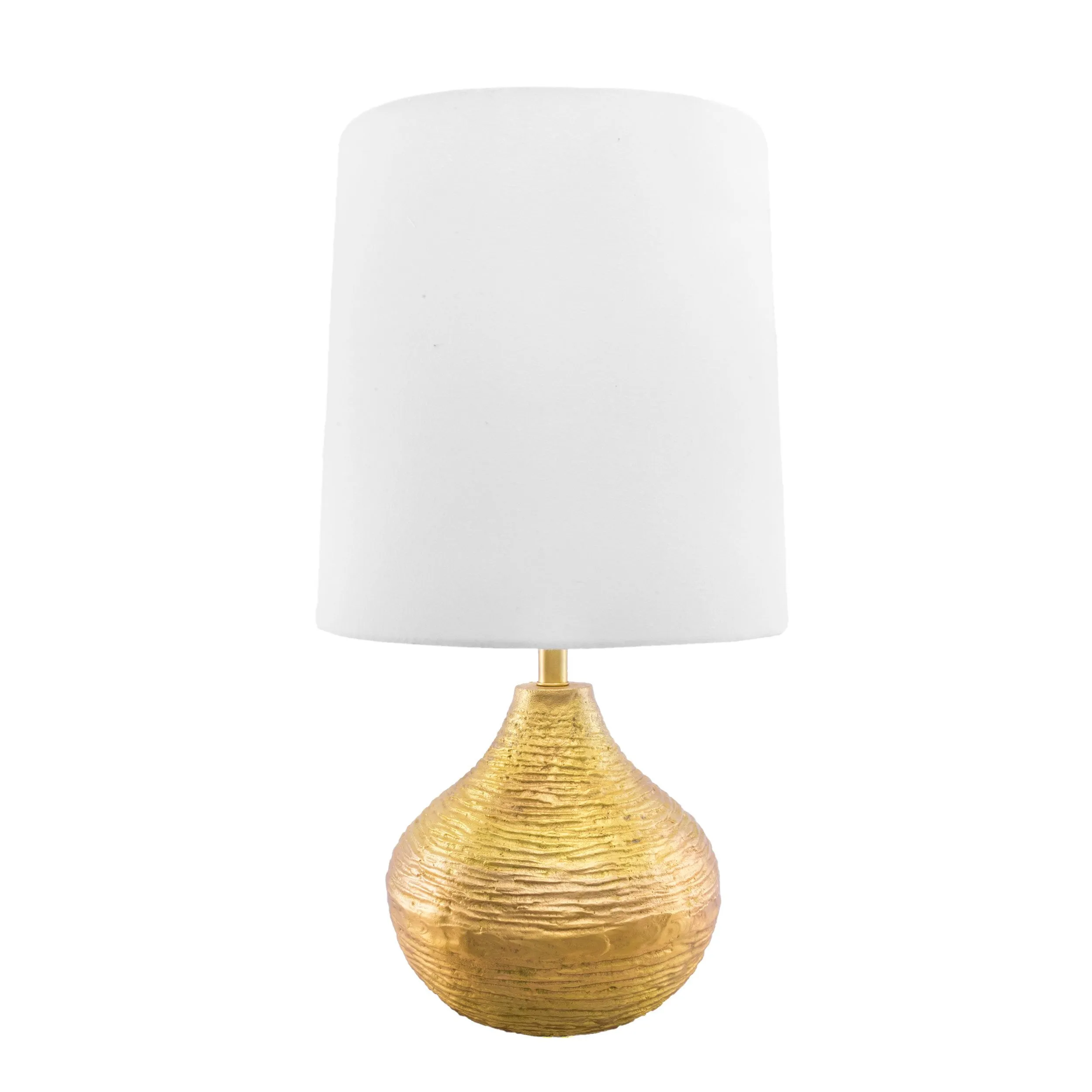 GOLD METAL ETCHED TABLE LAMP - 27