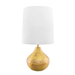 GOLD METAL ETCHED TABLE LAMP - 27