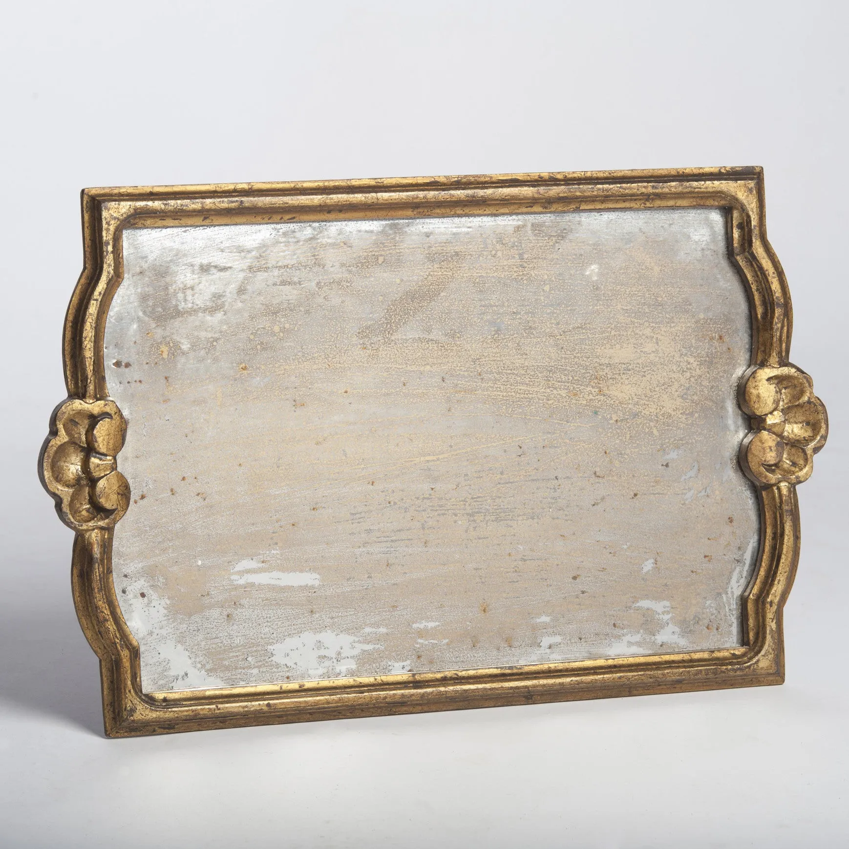 Gold Vendome Tray with Antiqued Mirror