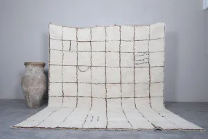 Grid Moroccan area rug - Handmade rug morocco